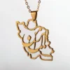 Iran map Necklace
