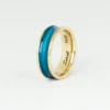 Turquoise Enamel Gold Ring