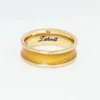 Golden Enamel Gold Ring