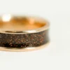 Brown Enamel Gold Ring