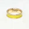 Yellow Enamel Gold Ring