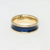Dark Blue Enamel Gold Ring