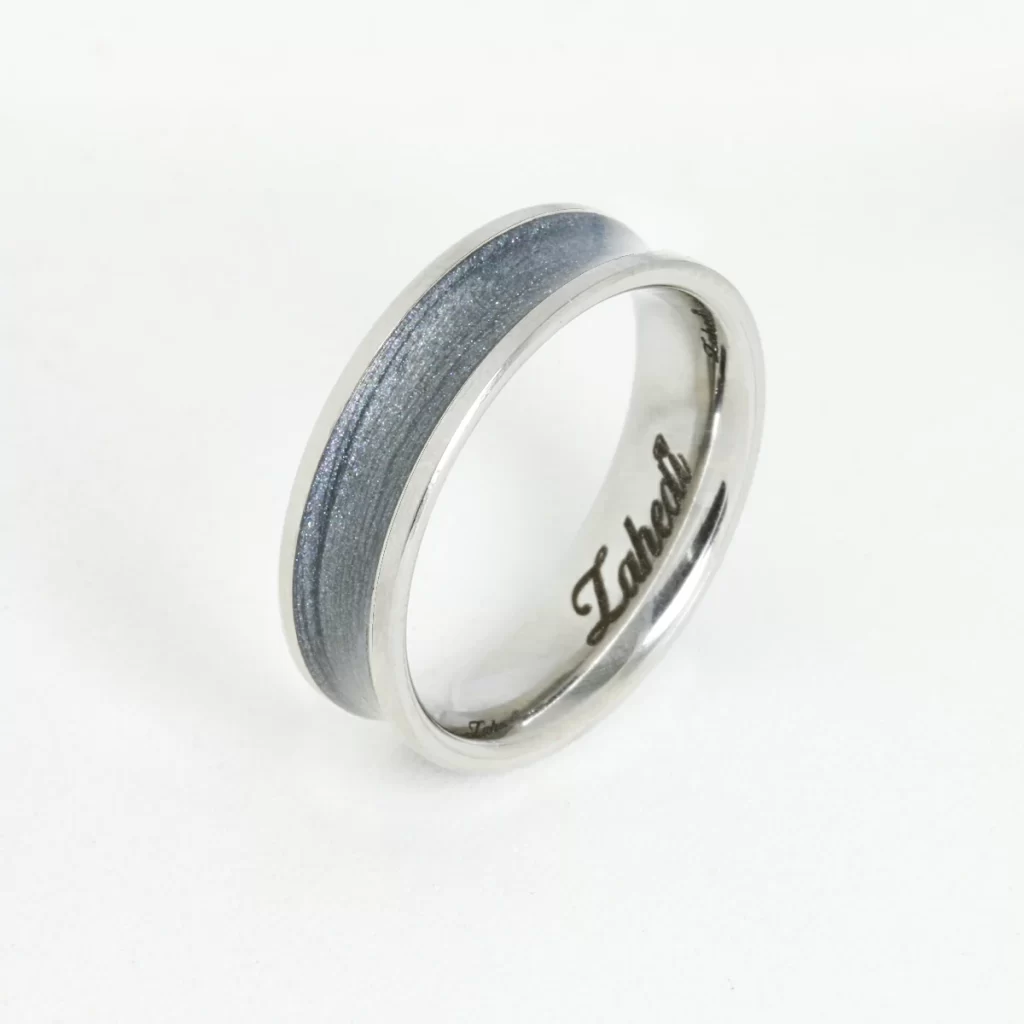 Gray Enamel Ring