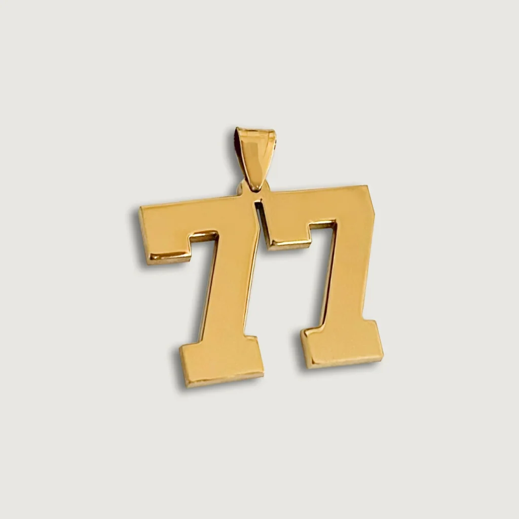 Number 77 Necklace
