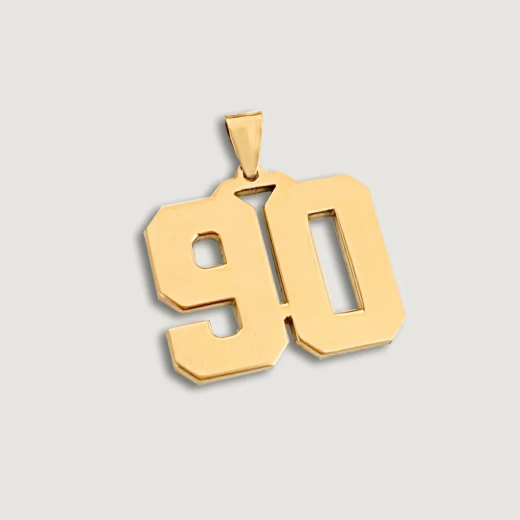 Number 90 Necklace