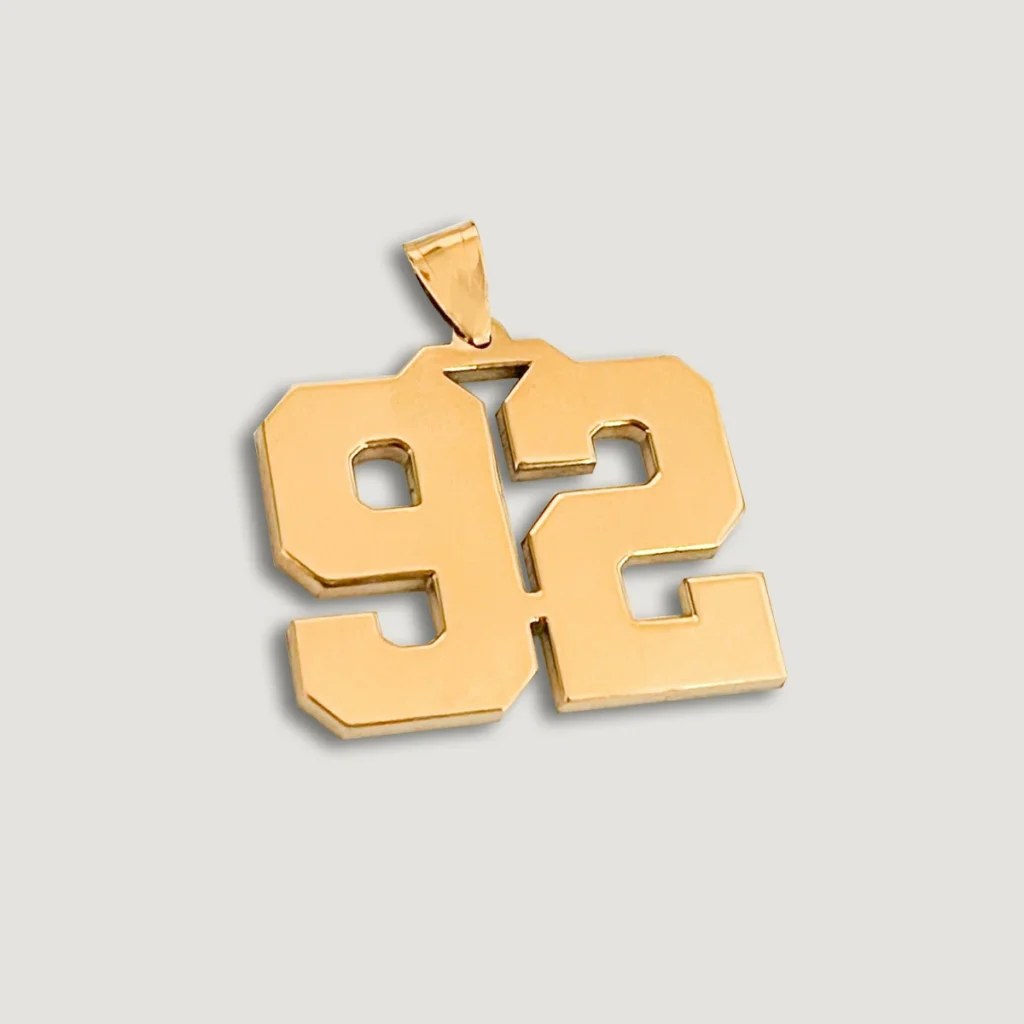 Number 92 Necklace
