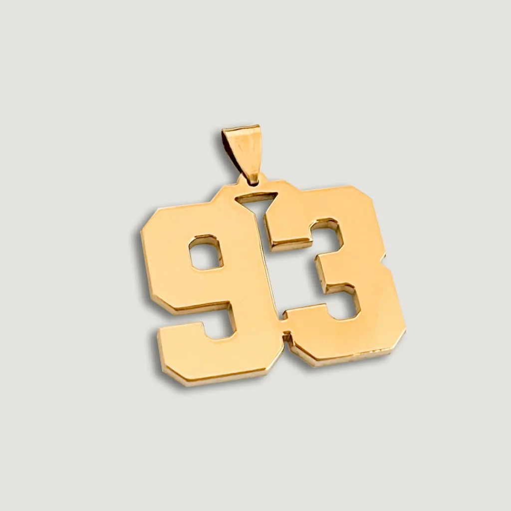 Number 93 Necklace