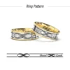 Infinity symbol Wedding Ring
