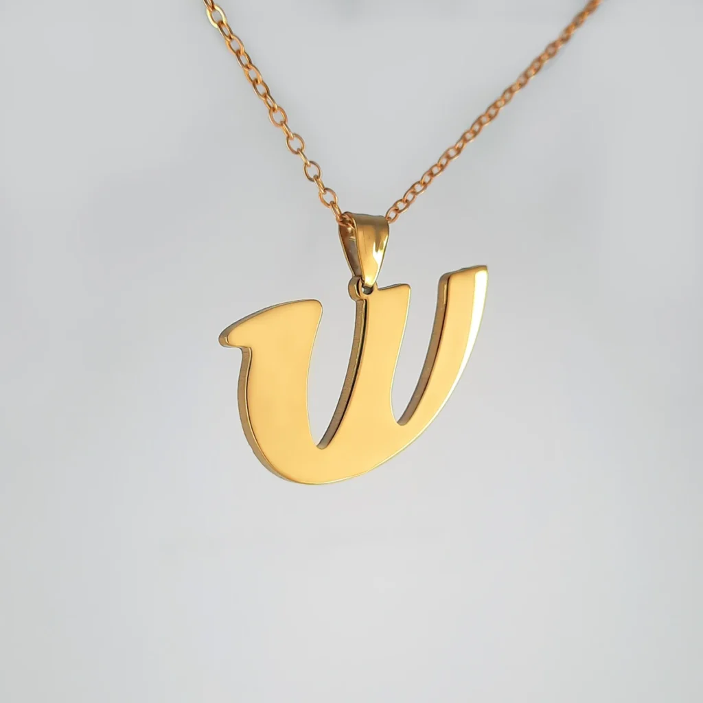 Letter W Necklace