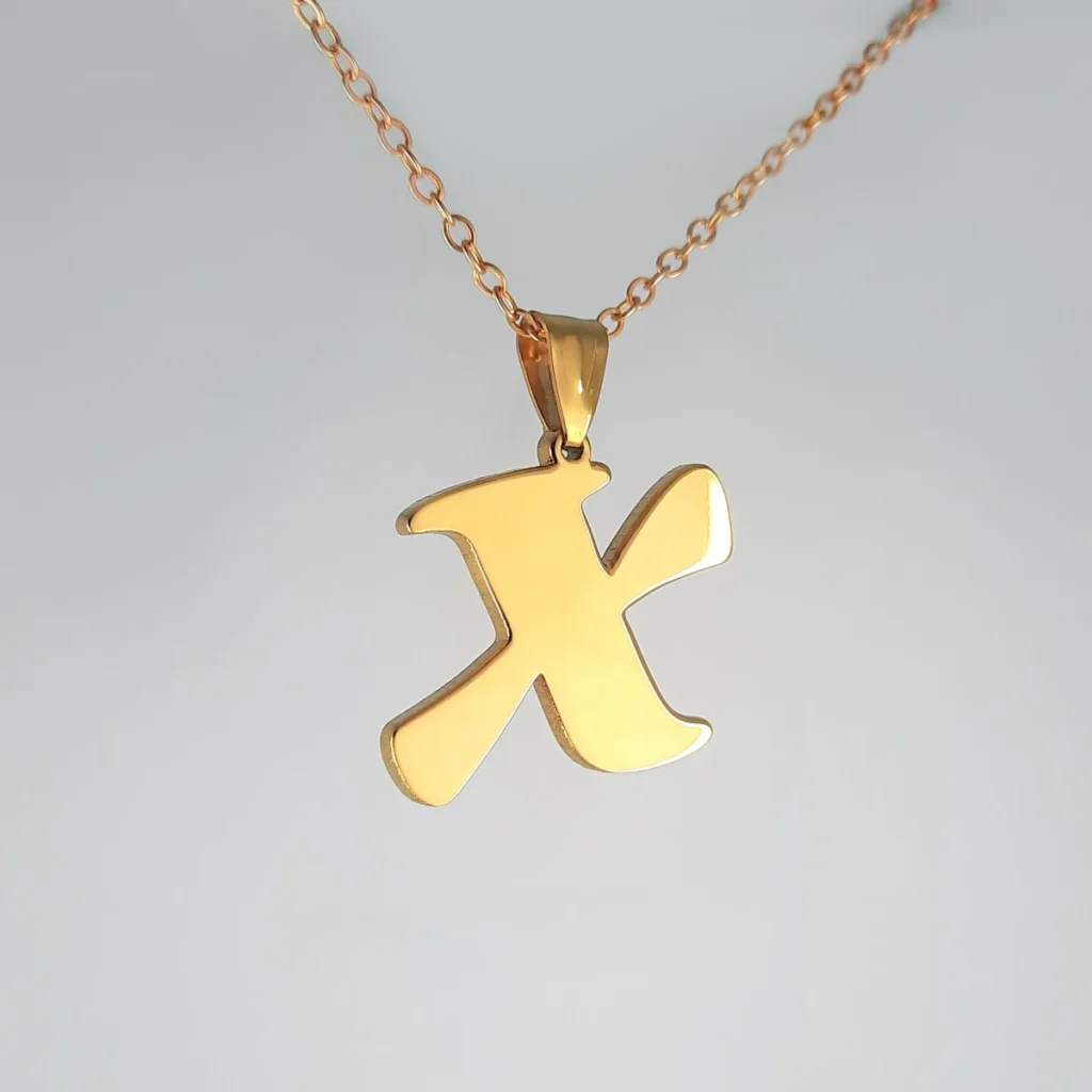 Letter X Necklace